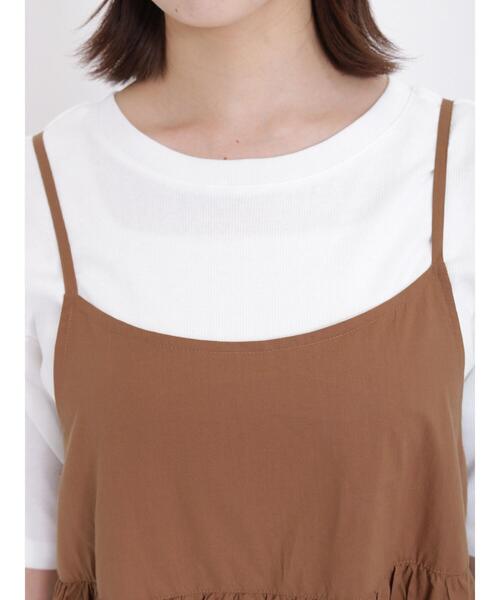 sm2rhythm（サマンサモスモスリズム）の「2WAYティアードキャミワンピース（ワンピース・レディース・ブラック/ブラウン/グリーン・F）」の10枚目の写真