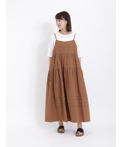 sm2rhythm（サマンサモスモスリズム）の「2WAYティアードキャミワンピース（ワンピース・レディース・ブラック/ブラウン/グリーン・F）」の20枚目の写真