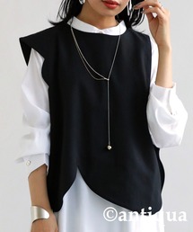 antiqua | ウェービーカットデザインベスト(ベスト)