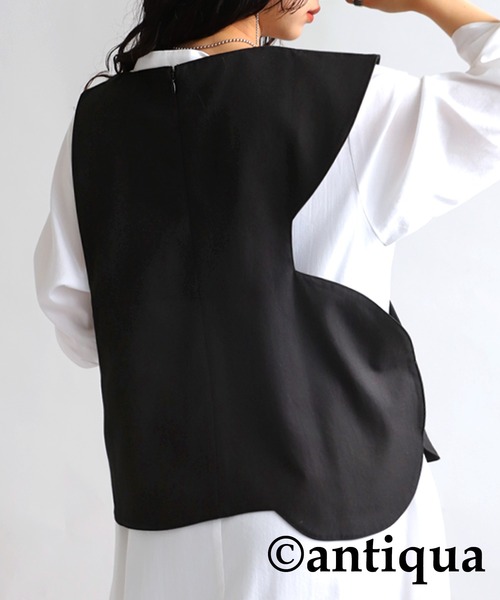 antiqua(アンティカ)の「ウェービーカットデザインベスト(ベスト・レディース・ブラック・FREE)」の8枚目の写真