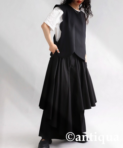 antiqua(アンティカ)の「ウェービーカットデザインベスト(ベスト・レディース・ブラック・FREE)」の11枚目の写真