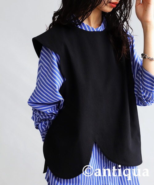 antiqua(アンティカ)の「ウェービーカットデザインベスト(ベスト・レディース・ブラック・FREE)」の12枚目の写真