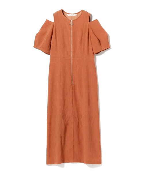 Ray BEAMS（レイビームス）の「Ray BEAMS / ショルダー スリット ジップ ワンピース（ワンピース・レディース・ブラック/ブラウン系その他5・0/1）」の6枚目の写真