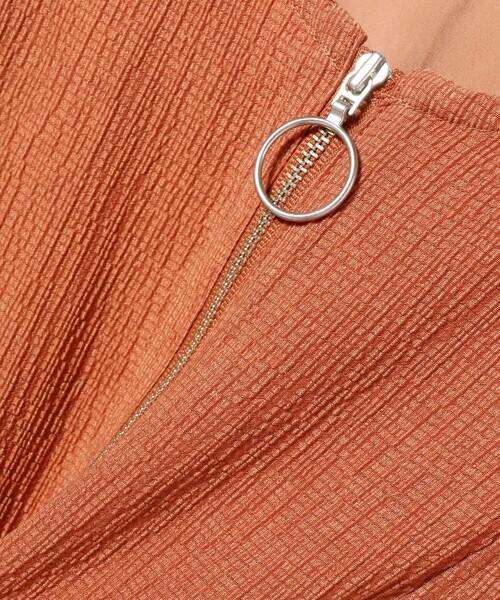 Ray BEAMS（レイビームス）の「Ray BEAMS / ショルダー スリット ジップ ワンピース（ワンピース・レディース・ブラック/ブラウン系その他5・0/1）」の13枚目の写真