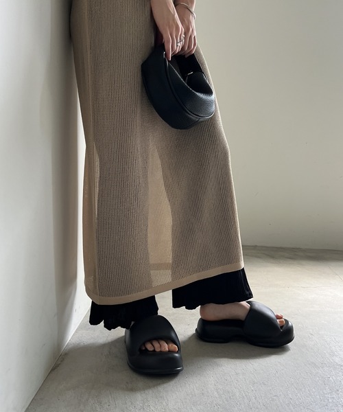 select MOCA（セレクトモカ）の「エアリーボリュームサンダル（サンダル・レディース・ブラック・SMALL/MEDIUM/LARGE）」の6枚目の写真