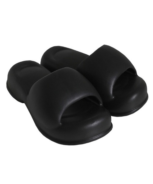 select MOCA（セレクトモカ）の「エアリーボリュームサンダル（サンダル・レディース・ブラック・SMALL/MEDIUM/LARGE）」の4枚目の写真