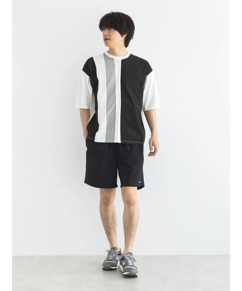 CRAFT STANDARD BOUTIQUE(クラフトスタンダードブティック)の「布帛切り替えH/S TEE-B(Tシャツ/カットソー・メンズ・オフホワイト/ブラック/カーキ・M/L/XL)」の8枚目の写真