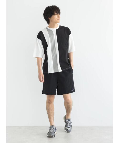 CRAFT STANDARD BOUTIQUE(クラフトスタンダードブティック)の「布帛切り替えH/S TEE-B(Tシャツ/カットソー・メンズ・オフホワイト/ブラック/カーキ・M/L/XL)」の9枚目の写真