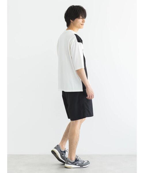 CRAFT STANDARD BOUTIQUE(クラフトスタンダードブティック)の「布帛切り替えH/S TEE-B(Tシャツ/カットソー・メンズ・オフホワイト/ブラック/カーキ・M/L/XL)」の12枚目の写真