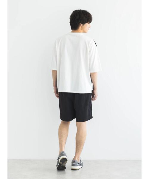 CRAFT STANDARD BOUTIQUE(クラフトスタンダードブティック)の「布帛切り替えH/S TEE-B(Tシャツ/カットソー・メンズ・オフホワイト/ブラック/カーキ・M/L/XL)」の13枚目の写真