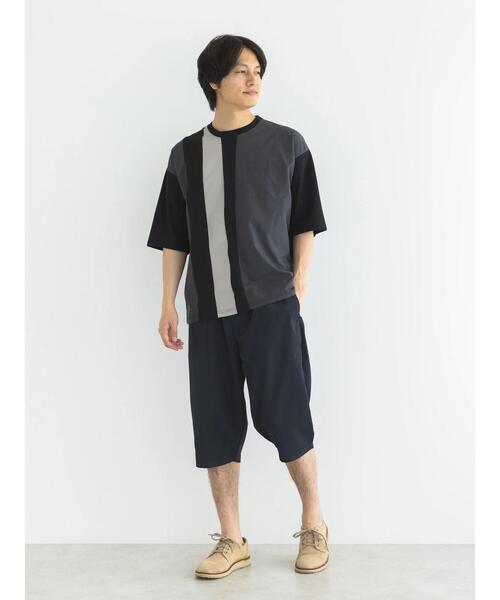 CRAFT STANDARD BOUTIQUE(クラフトスタンダードブティック)の「布帛切り替えH/S TEE-B(Tシャツ/カットソー・メンズ・オフホワイト/ブラック/カーキ・M/L/XL)」の18枚目の写真
