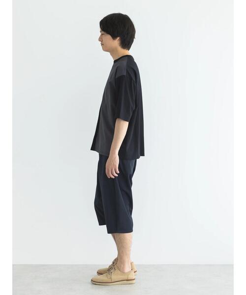 CRAFT STANDARD BOUTIQUE(クラフトスタンダードブティック)の「布帛切り替えH/S TEE-B(Tシャツ/カットソー・メンズ・オフホワイト/ブラック/カーキ・M/L/XL)」の19枚目の写真