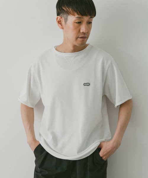 URBAN RESEARCH DOORS(アーバンリサーチドアーズ)の「『吸水速乾』ミニ裏毛ラバーネームショートスリーブTシャツ(Tシャツ/カットソー・メンズ・ブルー/ブラック/グレー系その他/ホワイト・MEDIUM/LARGE)」の8枚目の写真