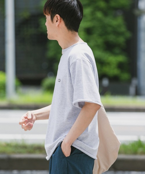 URBAN RESEARCH DOORS(アーバンリサーチドアーズ)の「『吸水速乾』ミニ裏毛ラバーネームショートスリーブTシャツ(Tシャツ/カットソー・メンズ・ブルー/ブラック/グレー系その他/ホワイト・MEDIUM/LARGE)」の15枚目の写真