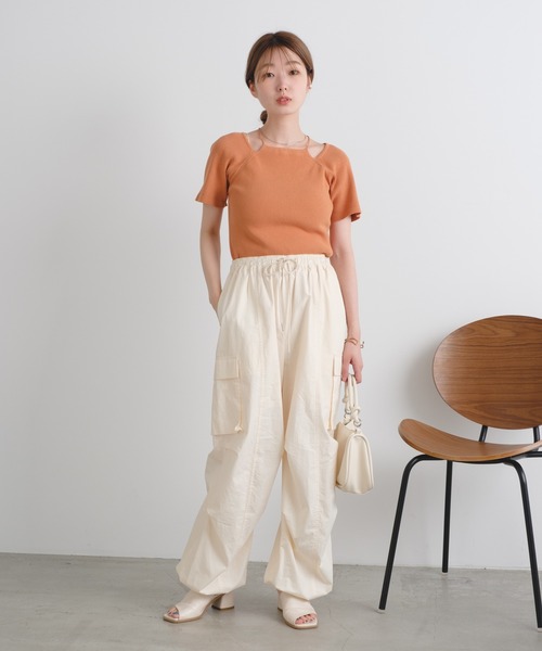 Kastane（カスタネ）の「アメスリTEE（Tシャツ/カットソー・レディース・オフホワイト/ブルー/オレンジ/アイボリー/ミント/サックスブルー・FREE）」の14枚目の写真