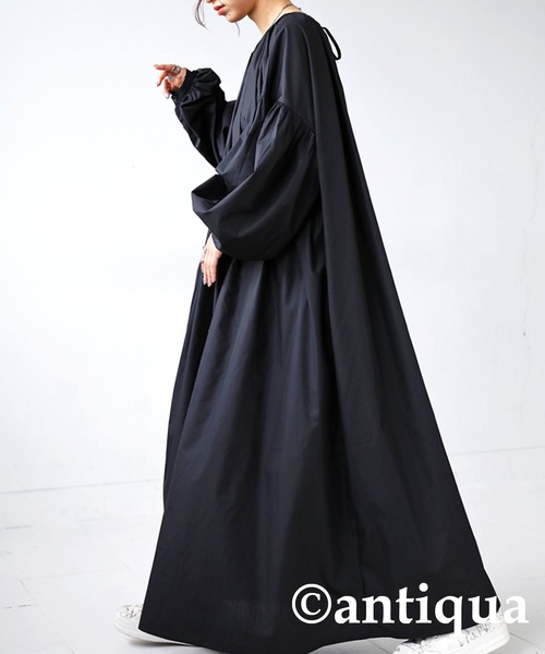 antiqua（アンティカ）の「前後2wayボリュームスリーブワンピース（ワンピース・レディース・ブルー系その他/ブラック/レッド・FREE）」の8枚目の写真