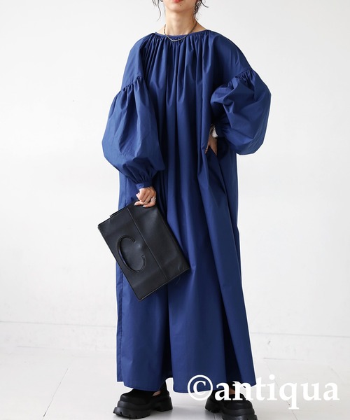 antiqua（アンティカ）の「前後2wayボリュームスリーブワンピース（ワンピース・レディース・ブルー系その他/ブラック/レッド・FREE）」の17枚目の写真