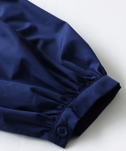 antiqua（アンティカ）の「前後2wayボリュームスリーブワンピース（ワンピース・レディース・ブルー系その他/ブラック/レッド・FREE）」の4枚目の写真