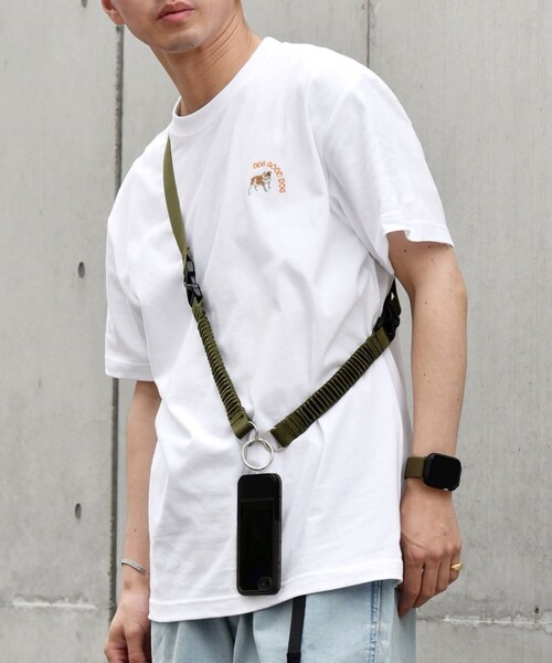 SHIPS any（シップス エニィ）の「SHIPS any: ワンポイント ロゴ 刺繍 ”GOOD DOG” Tシャツ◇（Tシャツ/カットソー・メンズ・ホワイト/ライトグレー/ブラック/ホワイト系・MEDIUM/LARGE/X-LARGE）」の3枚目の写真