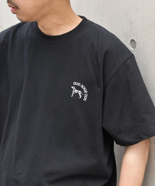SHIPS any（シップス エニィ）の「SHIPS any: ワンポイント ロゴ 刺繍 ”GOOD DOG” Tシャツ◇（Tシャツ/カットソー・メンズ・ホワイト/ライトグレー/ブラック/ホワイト系・MEDIUM/LARGE/X-LARGE）」の4枚目の写真