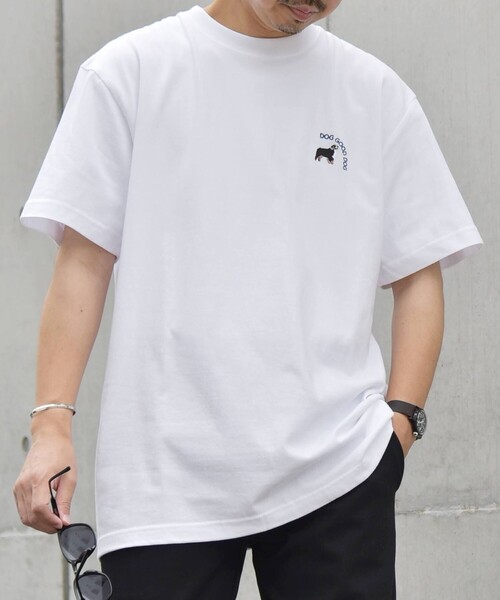 SHIPS any（シップス エニィ）の「SHIPS any: ワンポイント ロゴ 刺繍 ”GOOD DOG” Tシャツ◇（Tシャツ/カットソー・メンズ・ホワイト/ライトグレー/ブラック/ホワイト系・MEDIUM/LARGE/X-LARGE）」の19枚目の写真