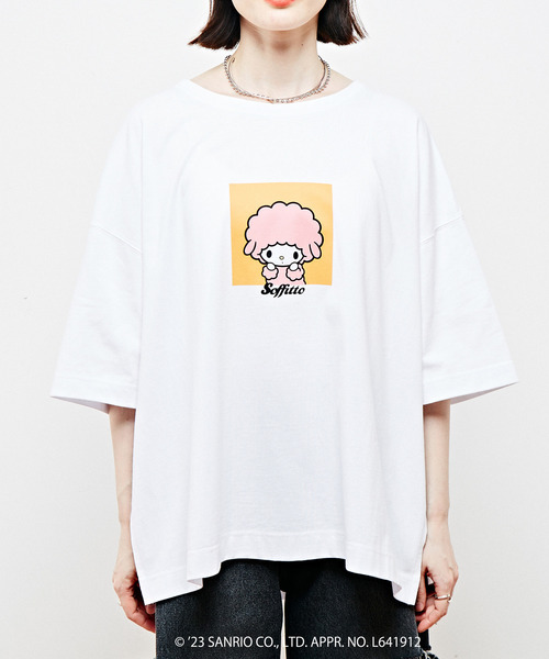 ■新品【MY MELODY】【接触冷感】総柄開襟シャツ マイスウィートピアノ MY MELODY】【接触冷感】総柄開襟シャツ(シャツ＆ブラウス