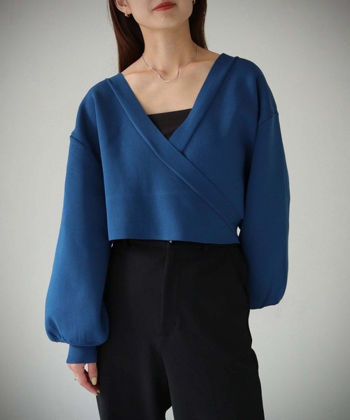 cheriella（シェリエラ）の「【cheriella】WEB限定マルチWAYカシュクールニットカーディガン（カーディガン/ボレロ・レディース・アイボリー/ライトグレー/ブラック/ブルー/グリーン/ブラウン・M）」の19枚目の写真