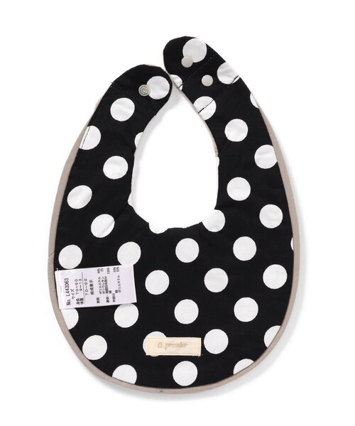 Ampersand（アンパサンド）の「premierギフトスタイuni(丸襟)（スタイ/よだれかけ・キッズ・グレー/アイボリー・90）」の3枚目の写真