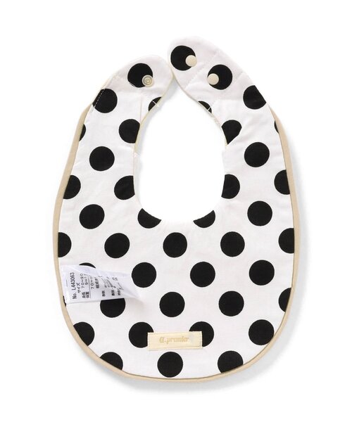 Ampersand（アンパサンド）の「premierギフトスタイuni(丸襟)（スタイ/よだれかけ・キッズ・グレー/アイボリー・90）」の4枚目の写真