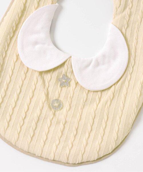 Ampersand（アンパサンド）の「premierギフトスタイuni(丸襟)（スタイ/よだれかけ・キッズ・グレー/アイボリー・90）」の6枚目の写真