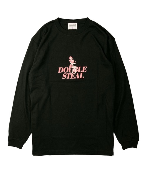 DOUBLE STEAL（ダブルスティール）の「ガール＆ダイス 長袖Tシャツ（Tシャツ/カットソー・メンズ・ホワイト/ブラック・MEDIUM/LARGE/X-LARGE）」の4枚目の写真