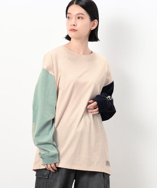 Purple&Yellow(パープルアンドイエロー)の「メッセージプリント 長袖Tシャツ(Tシャツ/カットソー・メンズ・マルチ/ホワイト/ブラック・S/L/M)」の19枚目の写真