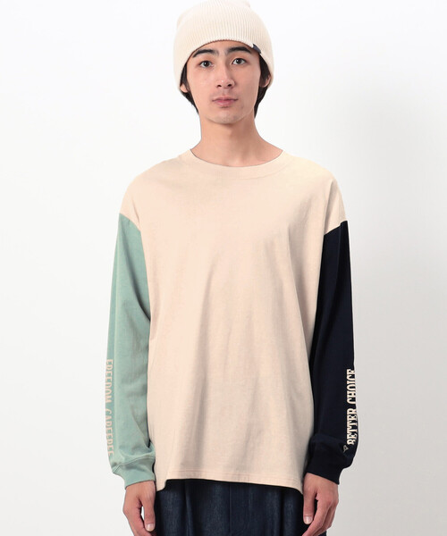 Purple&Yellow(パープルアンドイエロー)の「メッセージプリント 長袖Tシャツ(Tシャツ/カットソー・メンズ・マルチ/ホワイト/ブラック・S/L/M)」の20枚目の写真