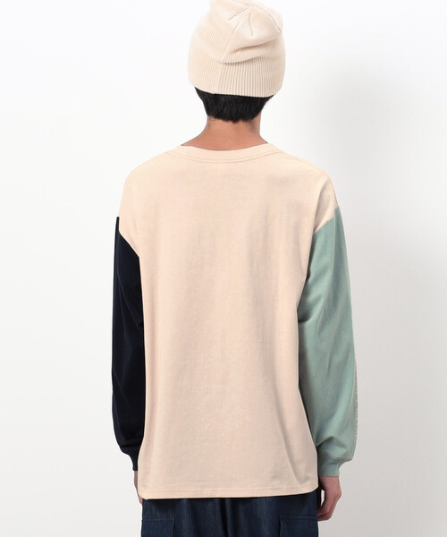 Purple&Yellow(パープルアンドイエロー)の「メッセージプリント 長袖Tシャツ(Tシャツ/カットソー・メンズ・マルチ/ホワイト/ブラック・S/L/M)」の22枚目の写真