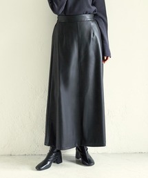 for/c | エコレザーフレアスカート【サスティナブル】(スカート)