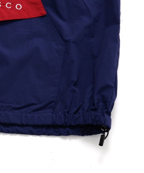 Revo.（レボ）の「ワンポイント刺繍 ハーフジップ スタンドネック ナイロン アノラック ブルゾン（ナイロンジャケット・メンズ・ブラック/ターコイズブルー/ネイビー/オフホワイト・L/M）」の8枚目の写真