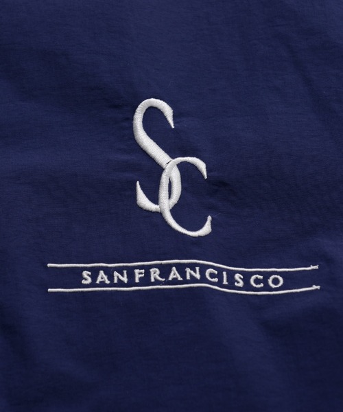 Revo.（レボ）の「ワンポイント刺繍 ハーフジップ スタンドネック ナイロン アノラック ブルゾン（ナイロンジャケット・メンズ・ブラック/ターコイズブルー/ネイビー/オフホワイト・L/M）」の10枚目の写真