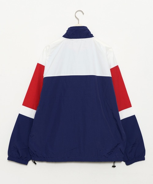 Revo.（レボ）の「ワンポイント刺繍 ハーフジップ スタンドネック ナイロン アノラック ブルゾン（ナイロンジャケット・メンズ・ブラック/ターコイズブルー/ネイビー/オフホワイト・L/M）」の5枚目の写真