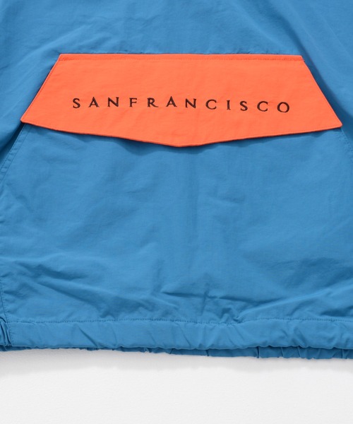 Revo.（レボ）の「ワンポイント刺繍 ハーフジップ スタンドネック ナイロン アノラック ブルゾン（ナイロンジャケット・メンズ・ブラック/ターコイズブルー/ネイビー/オフホワイト・L/M）」の17枚目の写真