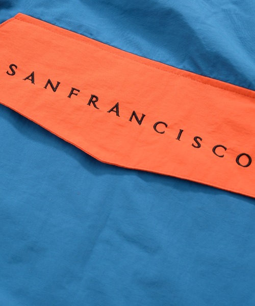 Revo.（レボ）の「ワンポイント刺繍 ハーフジップ スタンドネック ナイロン アノラック ブルゾン（ナイロンジャケット・メンズ・ブラック/ターコイズブルー/ネイビー/オフホワイト・L/M）」の20枚目の写真