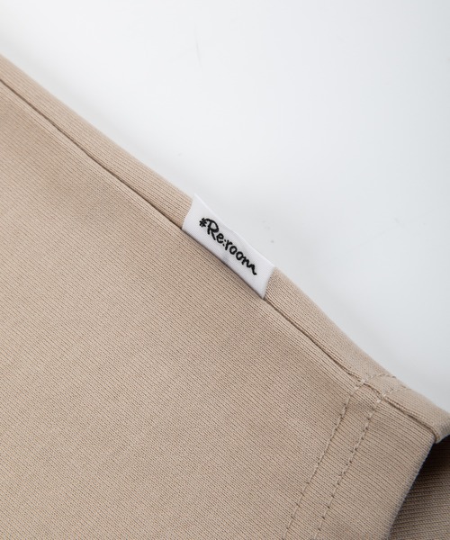 #Re:room（リルーム）の「ワンポイントラウンドヘムビッグTシャツ（Tシャツ/カットソー・メンズ・ベージュ/ダークグリーン/オフホワイト/ブラック・SMALL/MEDIUM）」の16枚目の写真