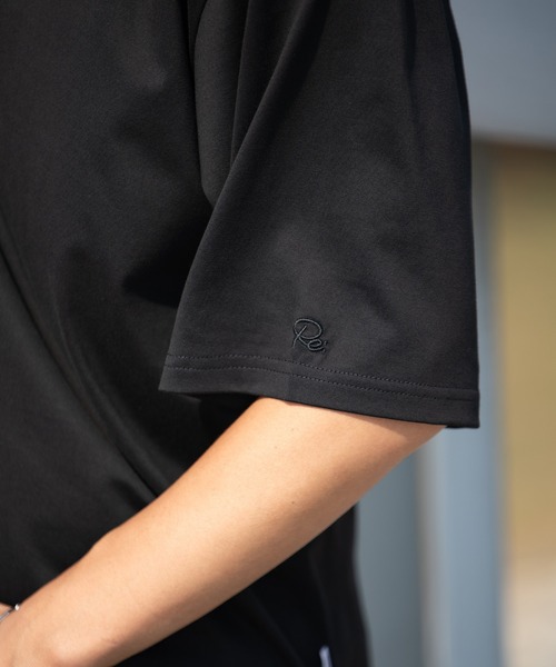 #Re:room（リルーム）の「ワンポイントラウンドヘムビッグTシャツ（Tシャツ/カットソー・メンズ・ベージュ/ダークグリーン/オフホワイト/ブラック・SMALL/MEDIUM）」の8枚目の写真