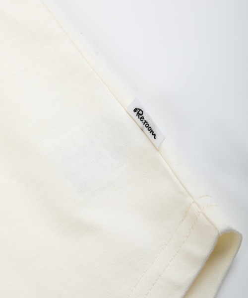 #Re:room（リルーム）の「ワンポイントラウンドヘムビッグTシャツ（Tシャツ/カットソー・メンズ・ベージュ/ダークグリーン/オフホワイト/ブラック・SMALL/MEDIUM）」の14枚目の写真