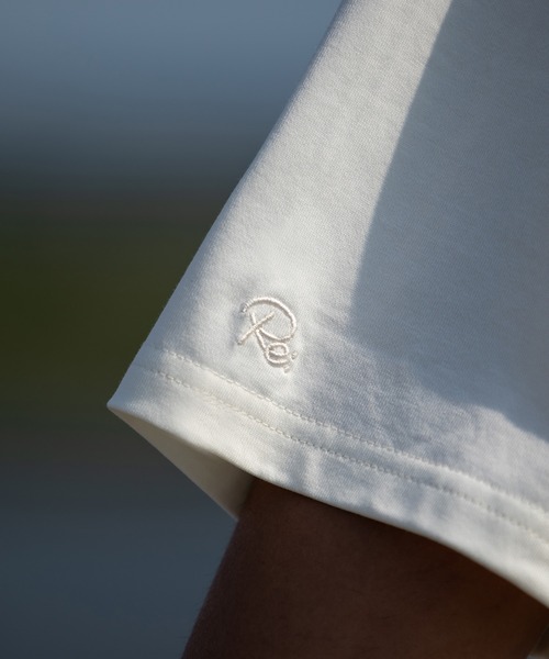 #Re:room（リルーム）の「ワンポイントラウンドヘムビッグTシャツ（Tシャツ/カットソー・メンズ・ベージュ/ダークグリーン/オフホワイト/ブラック・SMALL/MEDIUM）」の10枚目の写真