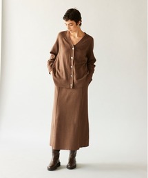 コットンスムースニットカーディガン