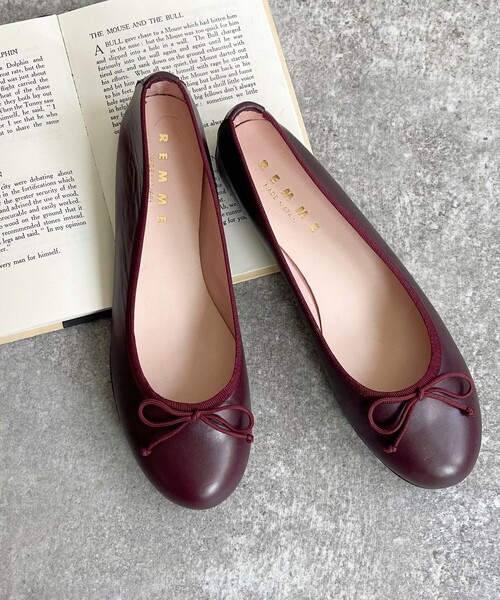 REMME（レメ）の「【REMME/レメ】バレエシューズ（バレエシューズ・レディース・ブラック/ボルドー・38/39）」の3枚目の写真