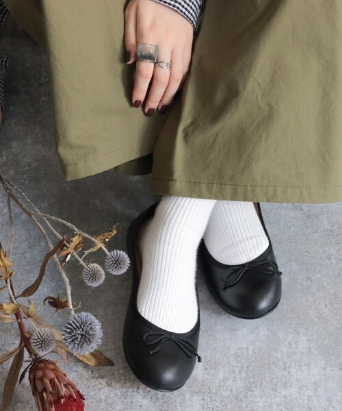 REMME（レメ）の「【REMME/レメ】バレエシューズ（バレエシューズ・レディース・ブラック/ボルドー・38/39）」の4枚目の写真