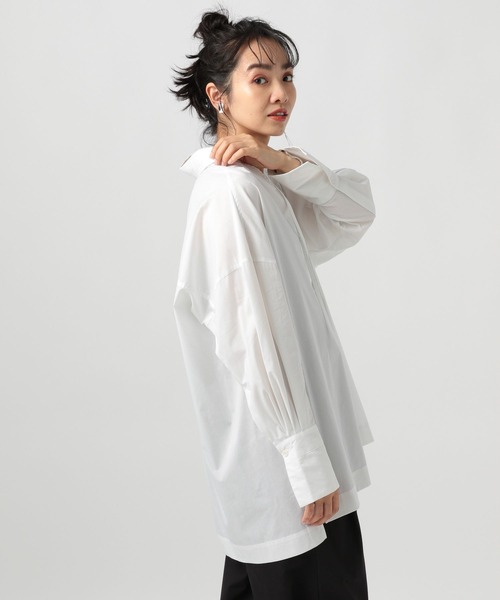 BAYFLOW(ベイフロー)の「アソートロングシャツ(シャツ/ブラウス・レディース・オフホワイト/ブルー/ボルドー・FREE)」の7枚目の写真