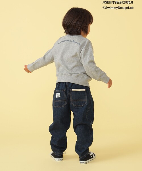 BEAMS mini(ビームスミニ)の「BEAMS mini / カンガルーポケット 刺繍 スウェット プルオーバー 23FW(90~150cm)(スウェット・キッズ・ライトグレー/ブルー系その他4/オレンジ・140/120/90/150/110/100/130)」の7枚目の写真
