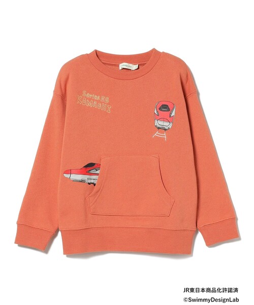 BEAMS mini(ビームスミニ)の「BEAMS mini / カンガルーポケット 刺繍 スウェット プルオーバー 23FW(90~150cm)(スウェット・キッズ・ライトグレー/ブルー系その他4/オレンジ・140/120/90/150/110/100/130)」の15枚目の写真